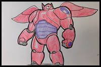 How to Draw Big Hero 6 - Baymax Armor - Easy Things to Draw