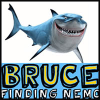 How to Draw Bruce from Finding Nemo with Simple Steps Lesson