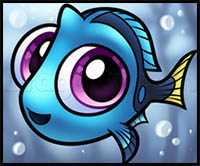 How to Draw Baby Dory