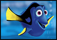 How to Draw Dory from Finding Nemo