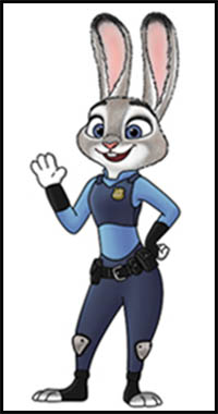 How to Draw Judy Hopss from Zootopia
