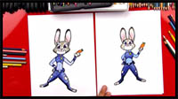 How To Draw Judy Hopps From Zootopia