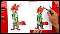 How to Draw Nick Wilde From Zootopia
