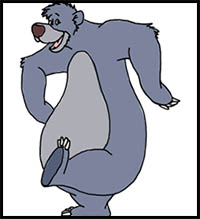 How to Draw Baloo From The Jungle Book