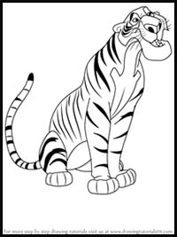 How to Draw Shere Khan from the Jungle Book