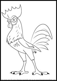 How to Draw Heihei from Moana