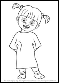 How to Draw Boo from Monsters, Inc.