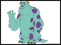 How to Draw Sully from Monster's Inc.