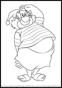 How to Draw Mr. Smee from Peter Pan