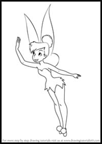 How to Draw TinkerBell from Peter Pan