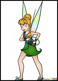 How to Draw Water Fairy, Tinkerbell