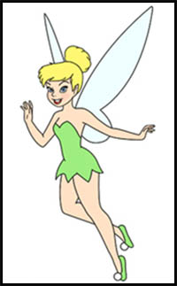How to Draw Tinker Bell (Full Body)