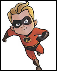How to Draw Disney's The Incredibles Cartoon Characters : Drawing Tutorials  & Drawing & How to Draw Disney's The Incredibles Illustrations Drawing  Lessons Step by Step Techniques for Cartoons & Illustrations