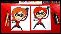 How To Draw Elastigirl From Disney Incredibles 2