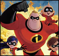 How to Draw Mr. Incredible from The Incredibles Easy Step by Step