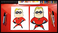 How To Draw Mr. Incredible From Disney Incredibles 2