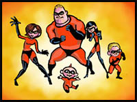 How to Draw The Incredibles