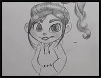 How to Draw Vanellope from Disney's Wreck it Ralph 