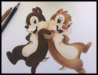 How to Draw Chip and Dale
