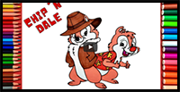 How to Draw Chip and Dale Easy - Disney Rescue Rangers 2022