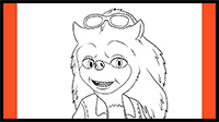 How to Draw Ugly Sonic (Chip 'n Dale: Rescue Rangers)