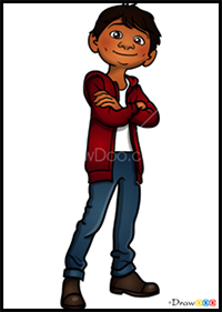 How to Draw Miguel Rivera, Coco