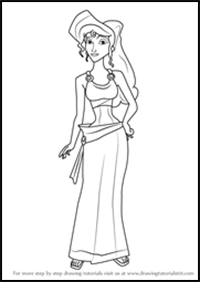 How to Draw Megara from Hercules