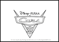 How to Draw Cars 3 Logo from Cars 3