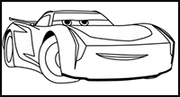 How to Draw Jackson Storm from Cars 3