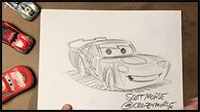 How to Draw Lightning McQueen from Cars | Draw with Pixar