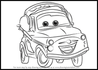How to Draw Luigi from Cars 3