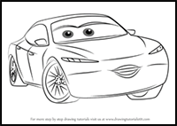 How to Draw Natalie Certain from Cars 3