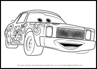 How to Draw Darrell Cartrip from Cars 3