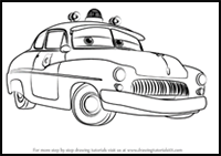 How to Draw Sheriff from Cars 3