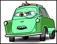 How to Draw Professor Zundapp from Cars 2