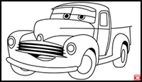 How to Draw Smokey from Cars 3