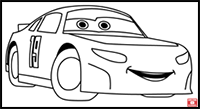 How to Draw Bob Swift from Cars 3