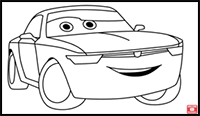 How to Draw Cars 3 Characters - Sterling
