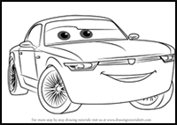 How to Draw Sterling from Cars 3