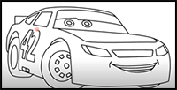 How to Draw Weathers from Cars 3 Characters