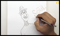 Draw Soul Movie Character Drawing | Soul Animated Movie Drawing