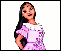 How to Draw Isabela Madrigal from Encanto