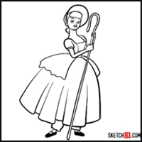How to Draw Bo Peep from Toy Story