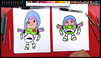 How to Draw Cartoon Buzz Lightyear