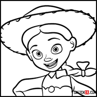 How to Draw a Portrait of Jessie | Toy Story