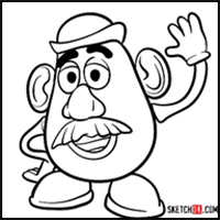 How to Draw Mr. Potato Head | Toy Story