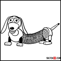 How to Draw Slinky Dog | Toy Story