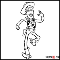 How to Draw Sheriff Woody | Toy Story