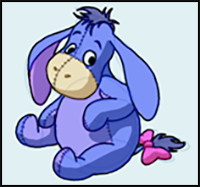 How to Draw Eeyore from Winnie the Pooh