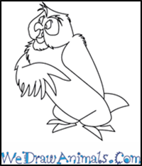 How to Draw  Owl From Winnie The Pooh in 7 Easy Steps